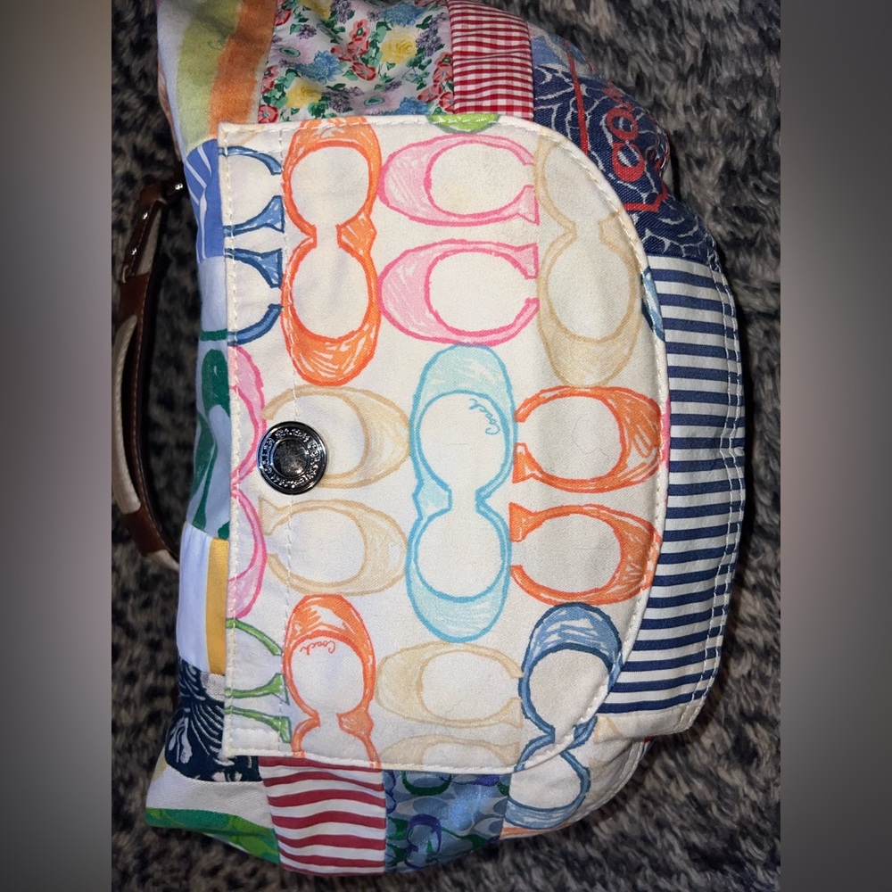 Beautiful Coach Patchwork Shoulder Bag - image 4